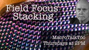 Field Focus Stacking - Macro Talk Too #58 - Allan Walls Photography, August 31 2023