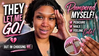 THEY LET ME GO So I Pampered Myself Pedicure Nails Self-Care