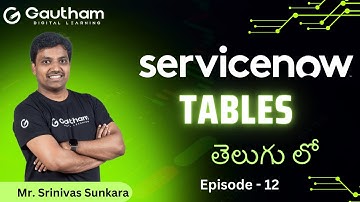 ServiceNow Telugu Series - Episode 12 | Tables in ServiceNow | ServiceNow Telugu Videos