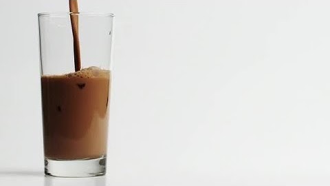 Chocolate Milk Pouring Stock Video