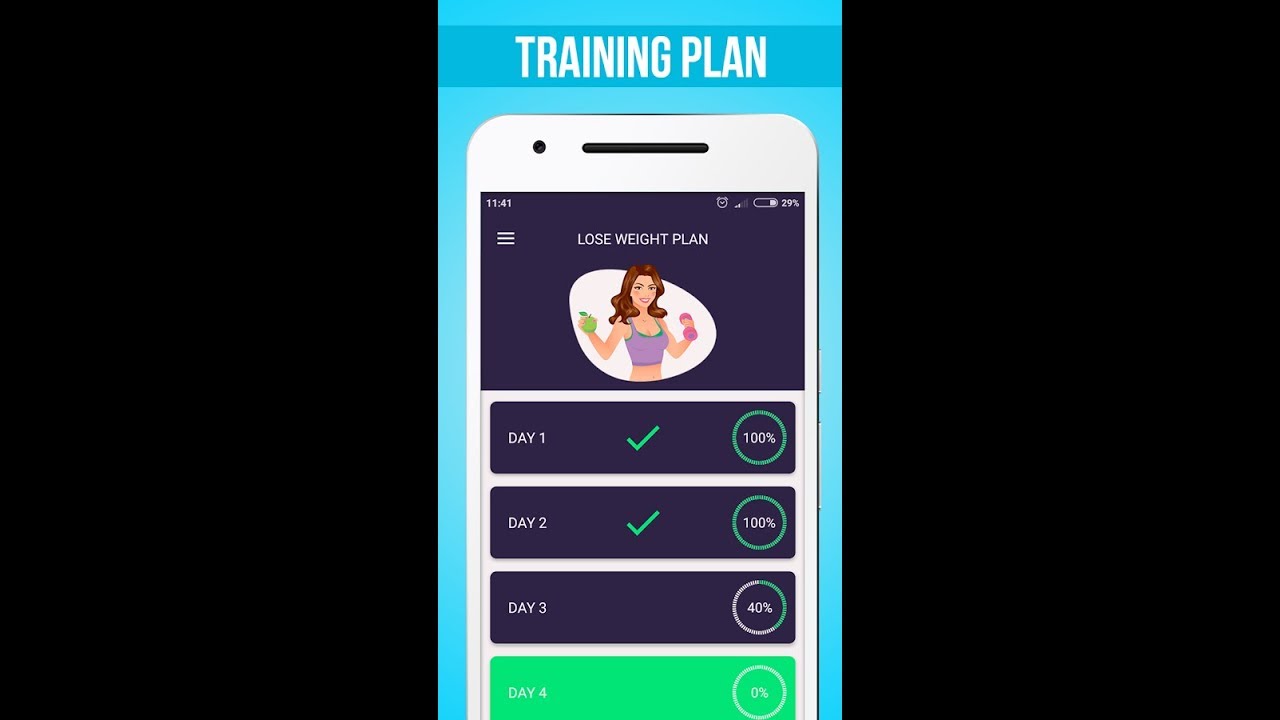 lose weight in 30 days, Best fitness android application - YouTube