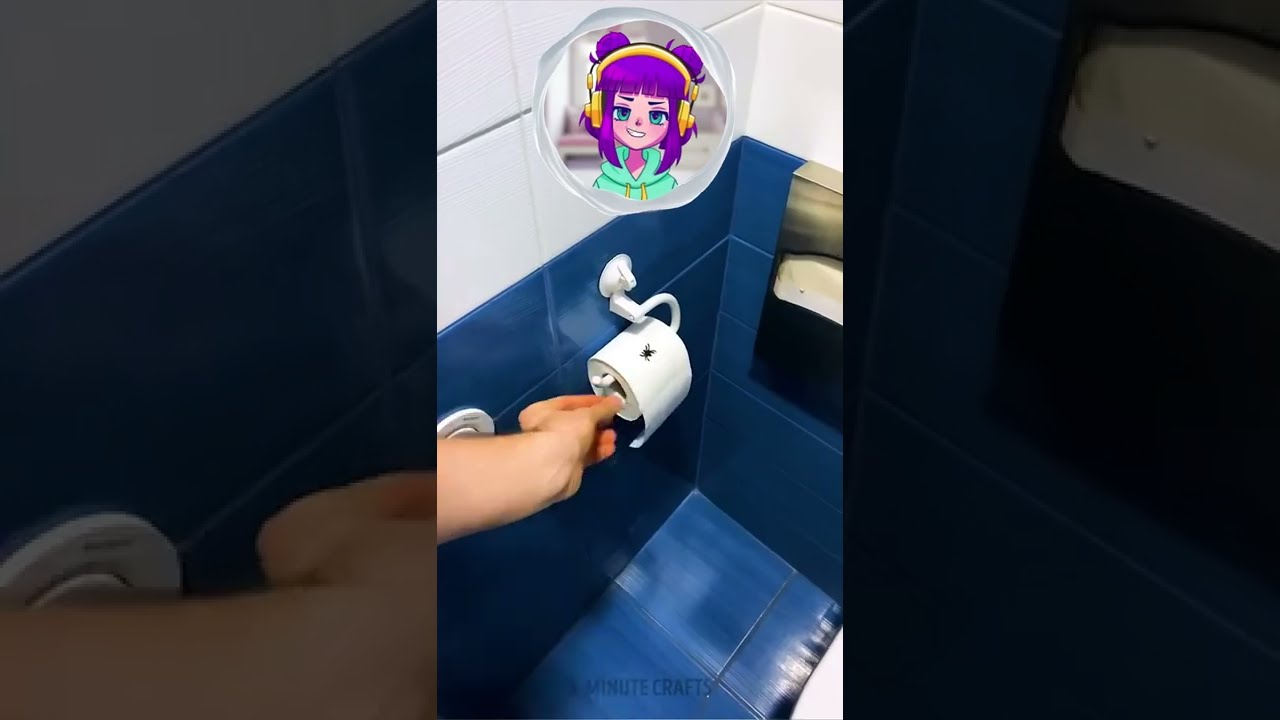 Mad Prank with Toilet paper! Is it a REAL SPIDER ! ?
