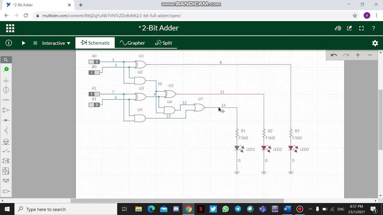 2 BIT ADDER - YouTube