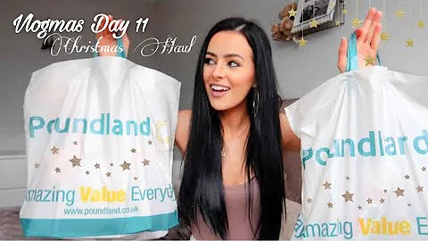 Poundland *Christmas Haul* | Stocking Filler Gift Ideas | Christmas Decor | Vlogmas Day 11