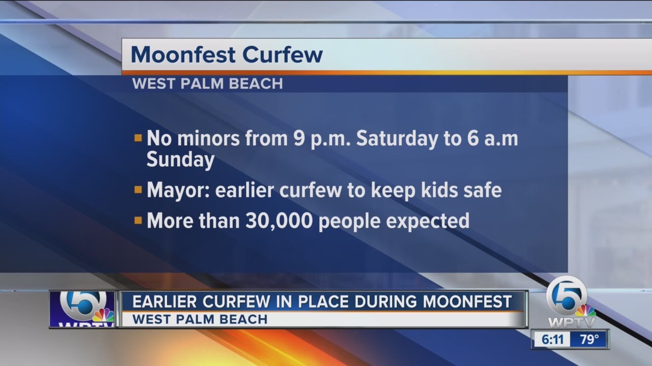 Earlier curfew in place during MoonFest