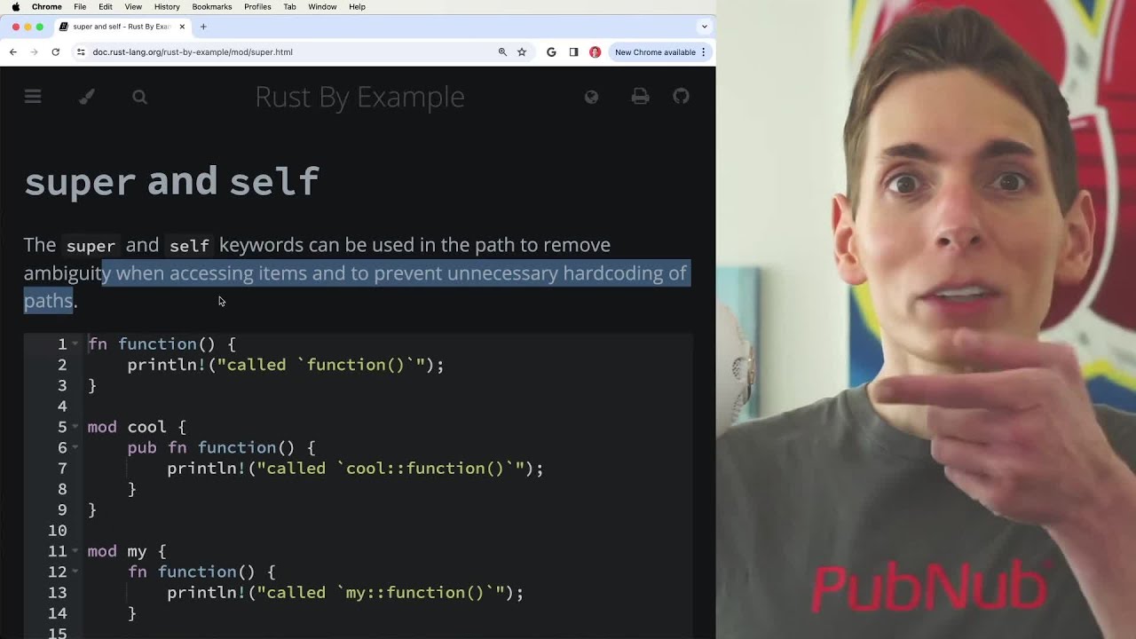 Rust By Example: Super vs Self vs Crate - YouTube