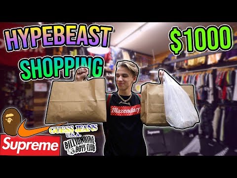 I WENT HYPEBEAST SHOPPING! (Supreme, Bape, Nike, + MORE!)