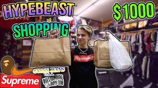 I WENT HYPEBEAST SHOPPING! (Supreme, Bape, Nike, + MORE!)