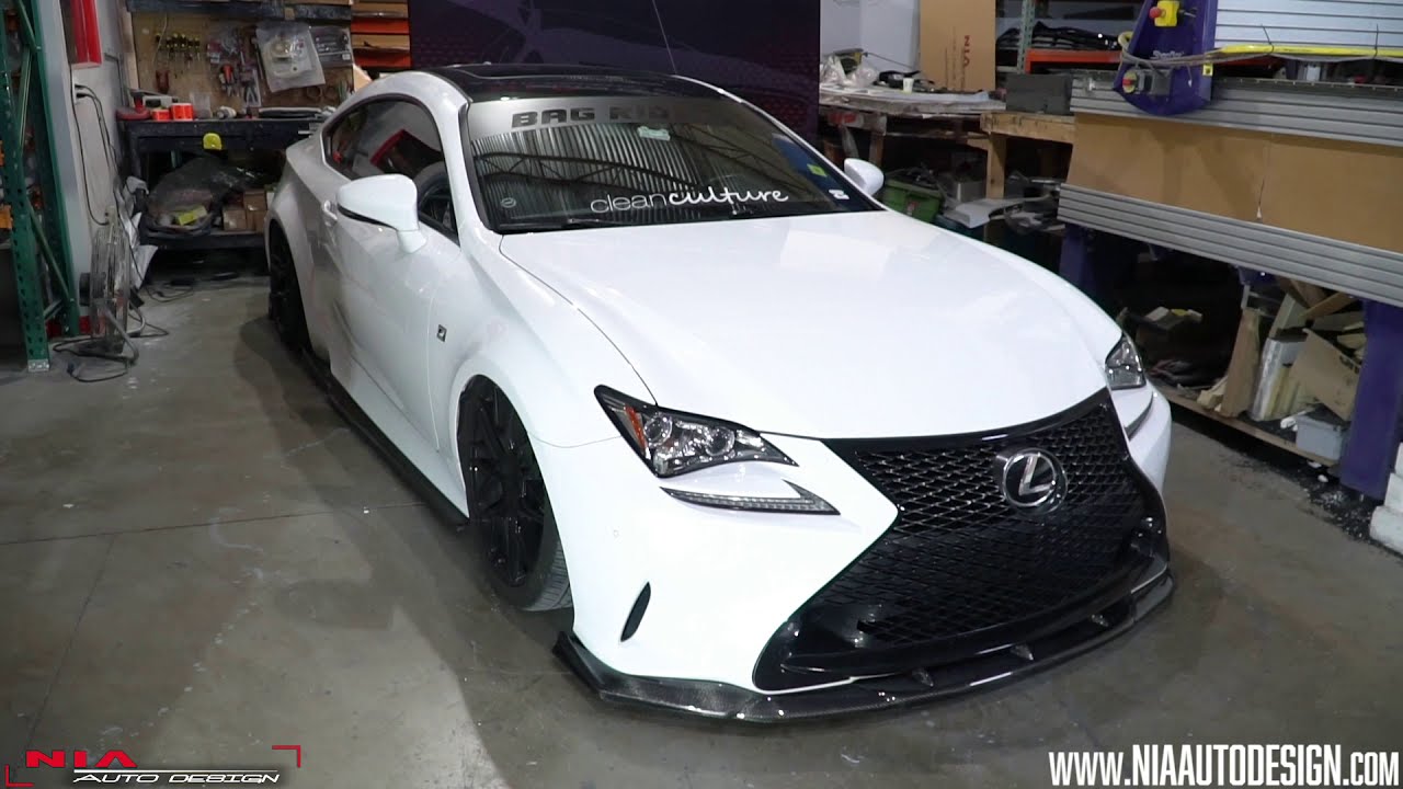 Lexus RC350 NIA Carbon Splitter Lip Install