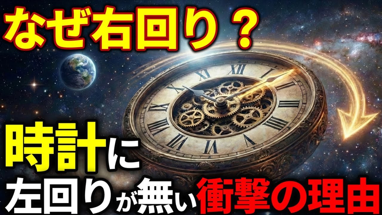 【衝撃】時計が右回りに回る「真の理由」がヤバすぎる…宇宙にプログラミングされた人類への呪縛とは？【ゆっくり解説】