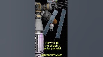How to fix solar panel clipping in Kerbal Space Program!  #kerbalspaceprogram