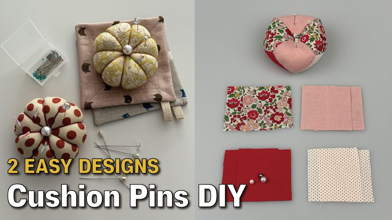 DIY Pin Cushion Sewing Tutorial | Two Easy Ways / 재봉 초보도 가능한 핀쿠션 재봉 2가지 방법