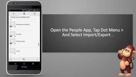 HTC How to Import contacts from the storage ON smart phones user guide support