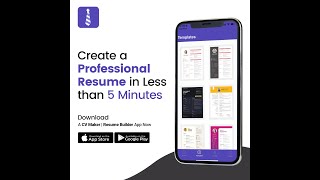 Create A Professional Resume In Less Then 5 Mins! screenshot 3