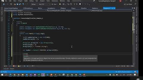 C# Hands On - List Collection