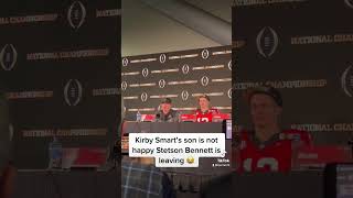 Kirby Smart’s son loves Stetson Bennett 🥰 #shorts