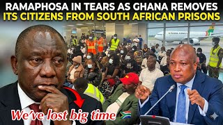 NEWS ALERT 🚨 RAMAPHOSA IN TEARS AS GHANA REMOVES ITS CITIZENS FROM PRISON IN SOUTHAFRICA 🇿🇦
