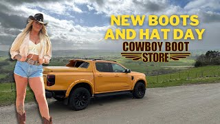 I FINALLY WENT TO THE COWBOY BOOT STORE  NEW RANGER VLOG