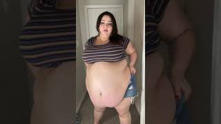 ssbbw shows off its huge belly