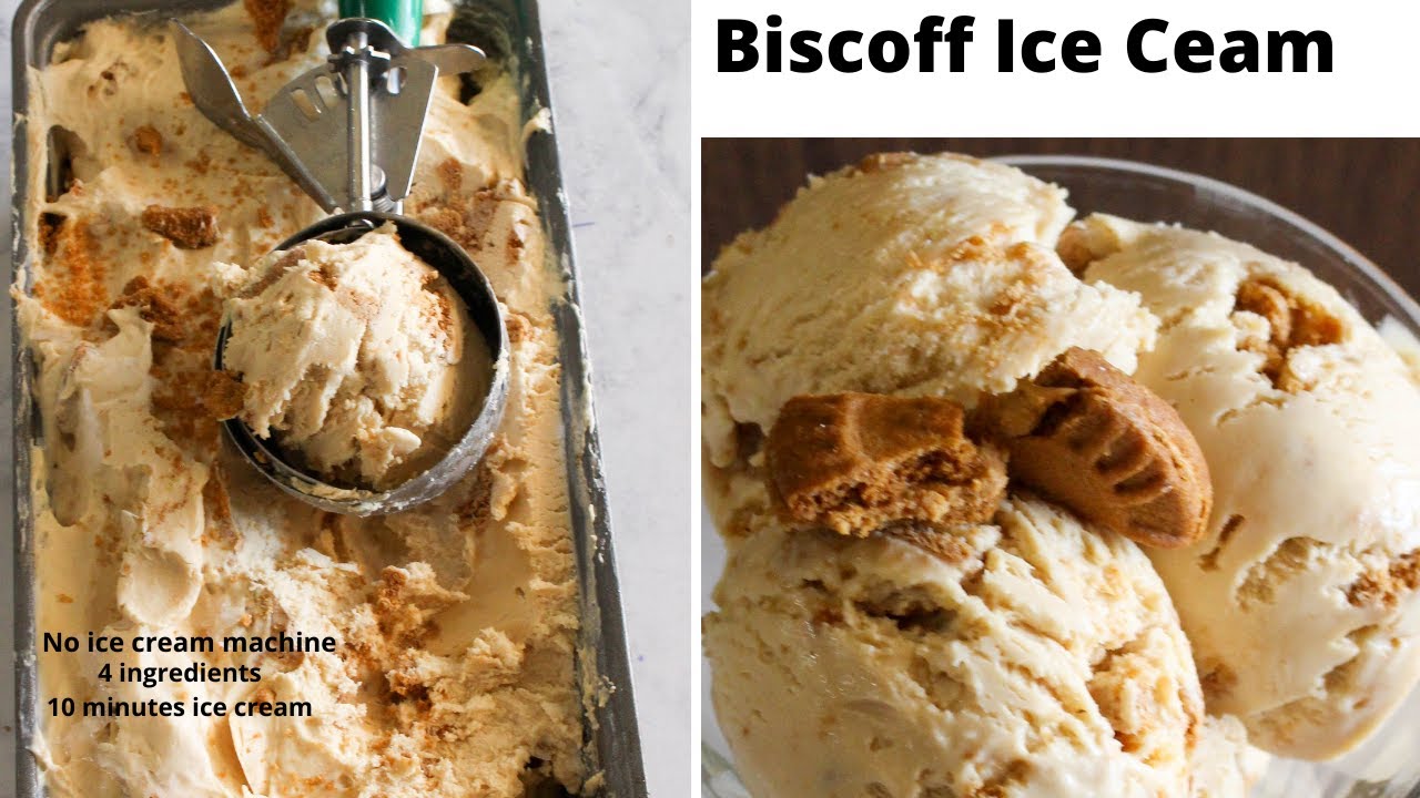 Biscoff Meringue Ice Cream (No Ice Cream Maker, No Sweetened Condensed  Milk, No Banana) - Wallflour Girl