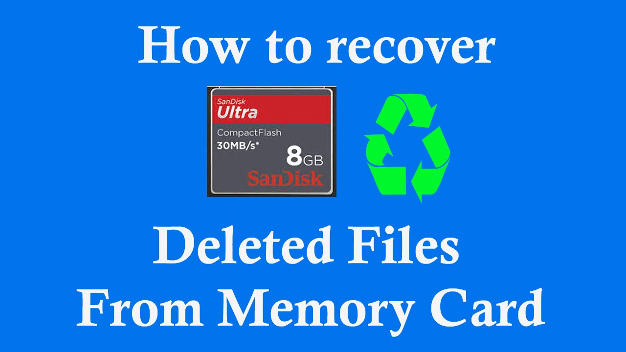 recover deleted photos from memory card