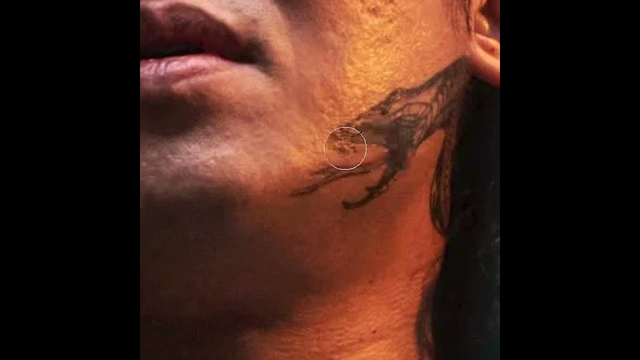 Removing Player 101's Face Tattoos (Squid Game) - YouTube