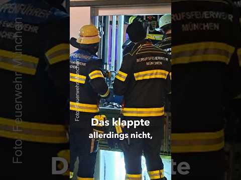 Aufzugsrettung mit Hindernissen 🚒 #feuerwehr #aufzug #münchen