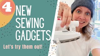 I got 4 new sewing tools and gadgets! Let's see what we think. 