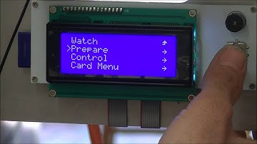 Punchtec Ord Bot 3D Printer Printing from SD Card and using the LCD Display