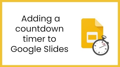 Adding a countdown timer to Google Slides