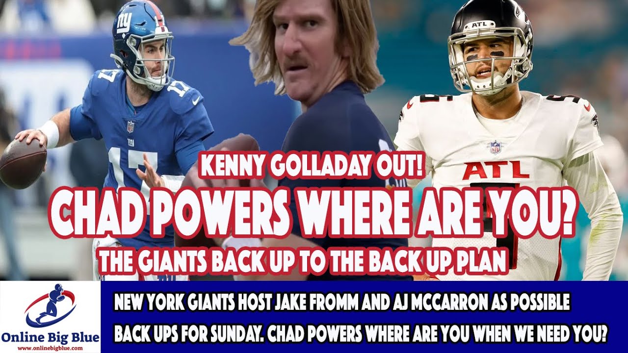 New York Giants Host Jake Fromm and AJ Mccarron. Chad Powers Where are you when we need you?