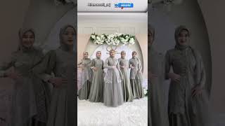 INSPIRASI MODEL GAUN BRIDESMAID MUSLIMAH  BROKAT CANTIK TERBARU 2023#kondangan #shorts #viral#ootd screenshot 2