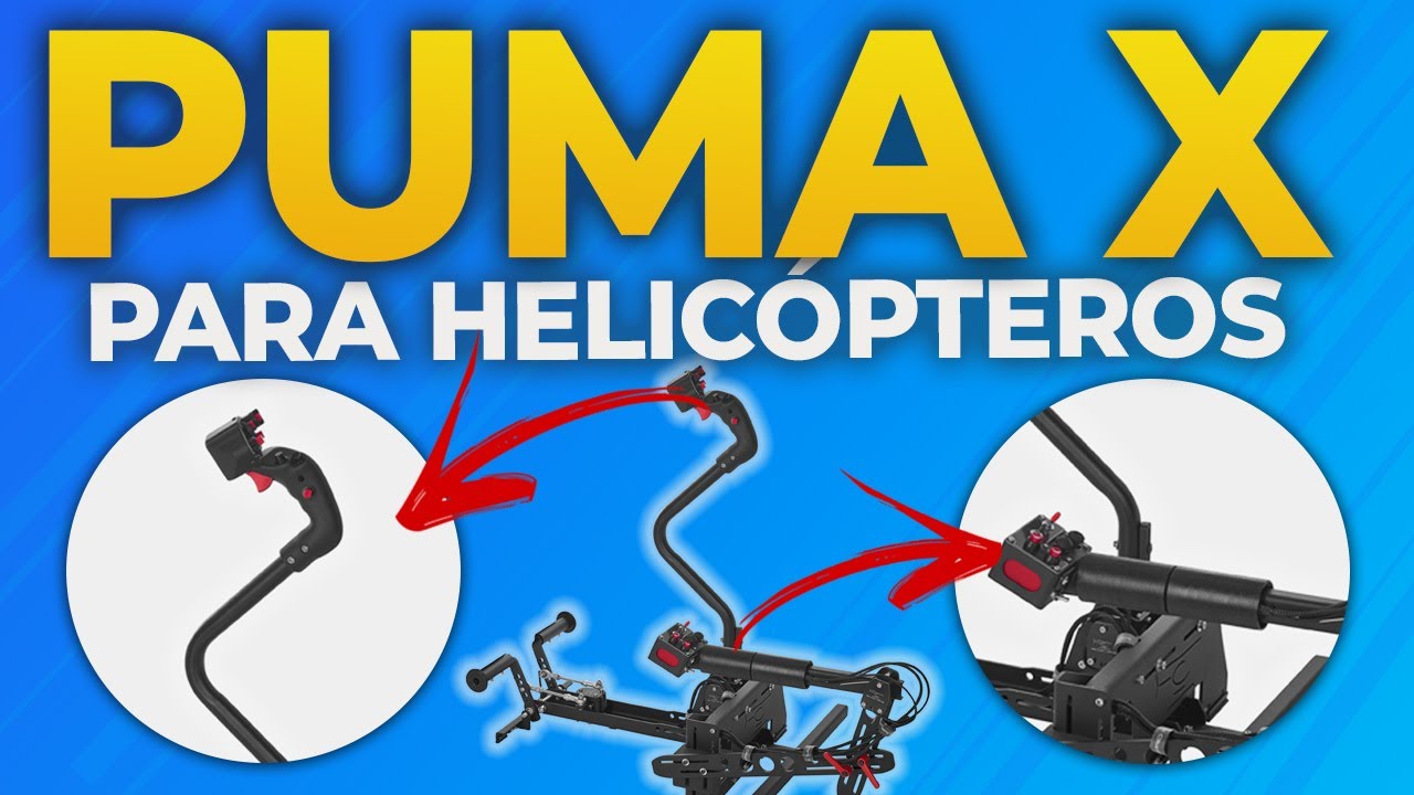 Controle para Helicópteros PUMA X B-Style para Flight Simulator 2020 ou Xplane