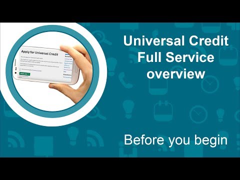 Before you begin (Universal Credit full service)