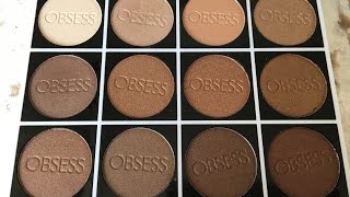 Makeup Obsession 'Obsess' Eyeshadows / All 30 Shades