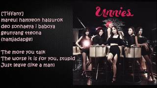 Shut Up - Unnies 셧업 - 언니쓰 Lyrics