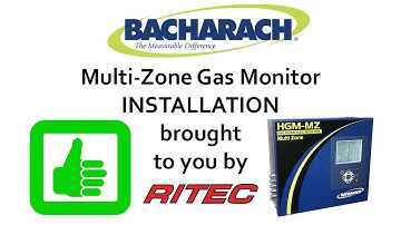 Bacharach HGM-MZ Multi-Zone Refrigerant Gas Monitor Installation