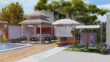 AURORA SWIMMING POOL AND LANDSCAPE DESIGN / LUMION 10 PRO / SKETCHUP /AUTOCAD