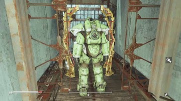 Fallout 4 far harbor green T-51 power armor location,another suit in the vim pop factory.
