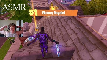 ASMR Fortnite Gameplay | CRAZY Solo Win! Controller Sounds