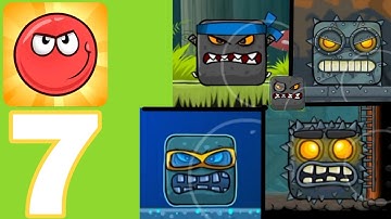 Red Ball 4 Gameplay walkthrough Part - 7 All boss(Android/ios)