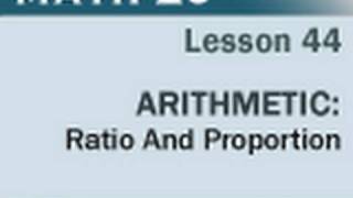 Math 20 - Lesson 44