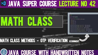 #41 - methods of math class in java - java course for android development Hindi/urdu