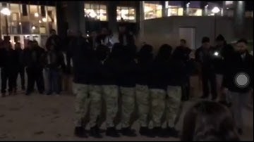 Beta Psi Lambdas Sigma Line Fall 16 National Salute