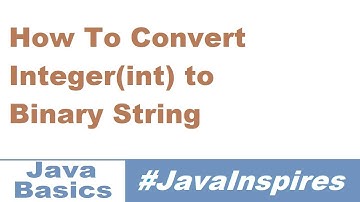 How To Convert int(Integer) to Binary String in Java | Java Inspires