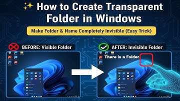 How to Create Transparent Folder in Windows | Make Folder & Name Completely Invisible (Easy Trick)