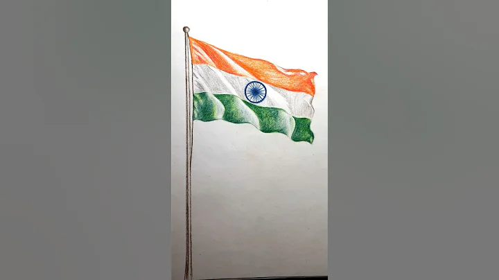 How to draw National flag of India 🇮🇳 🇮🇳 | Republic Day drawing #shorts #flag #drawing