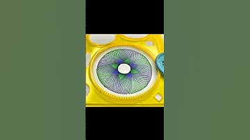 Wow 🤩 how many rotation each color ? 💚💙 #spirograph #design #drawing  #art