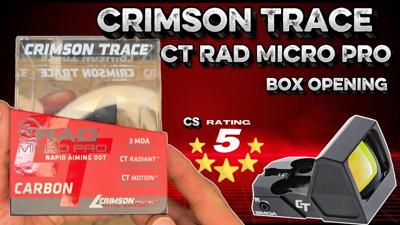 Unboxing the Crimson Trace CT RAD Micro Pro + CT1500 Customer Service ...