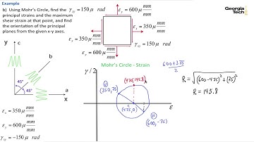 Module 37: Find Principal Strains, Maximum Shear Strain, and Principal - Mechanics of Materials I: